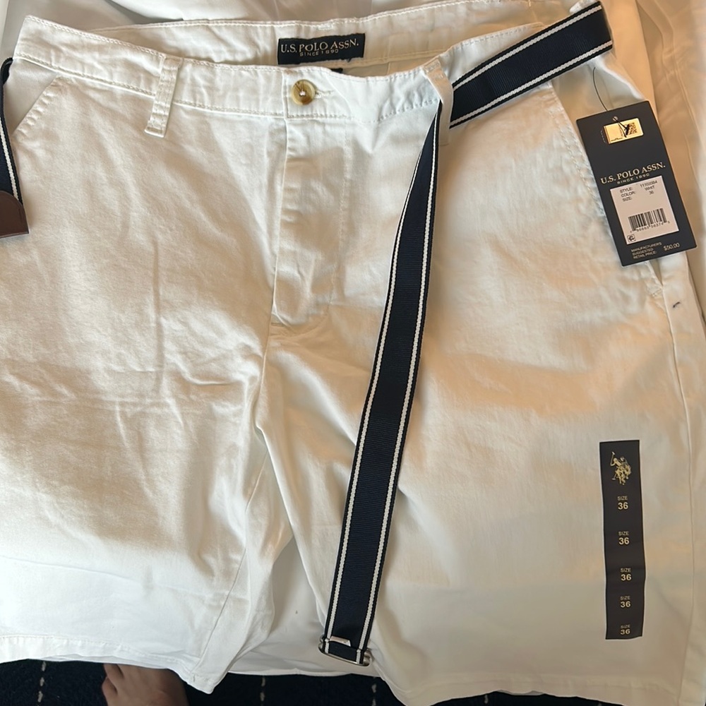 White Polo Assn Board Shorts